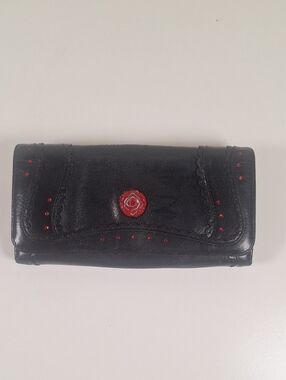 ANNA-SUI Rose/Cluth/Wallet Genuine Leather